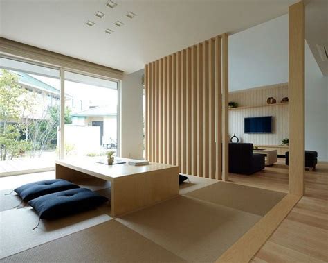 japanese minimalistic interior design natural color palette  big