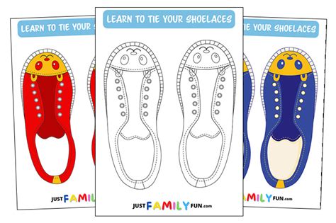 shoe lacing practice printable shoe tying cards lacing