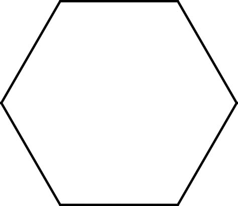large hexagon  pattern block set clipart  draw  hexagon
