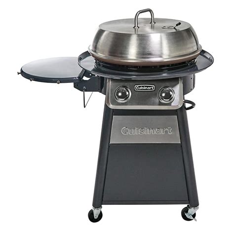 cuisinart cgg  grill stainless steel lid    outdoor flat