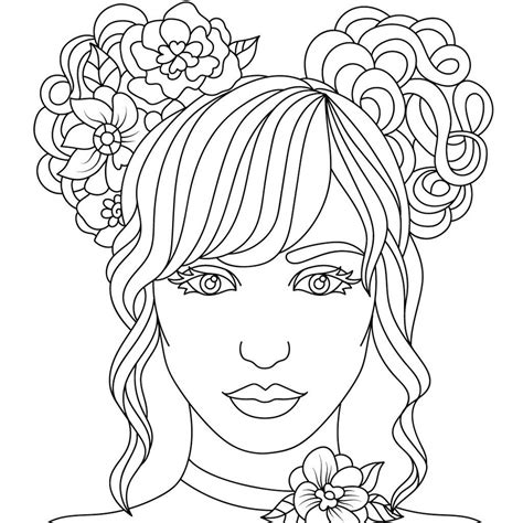 realistic human coloring pages  adults