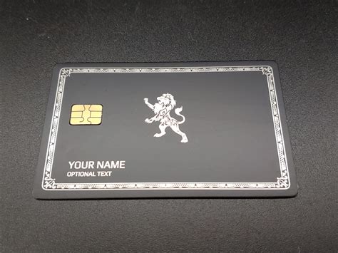 custom metal credit card etsy