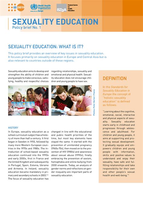 25 Sexuality Education Article Author World Health Organization