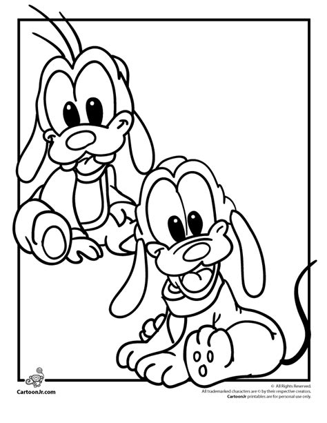 easy baby disney coloring pages   easy baby disney