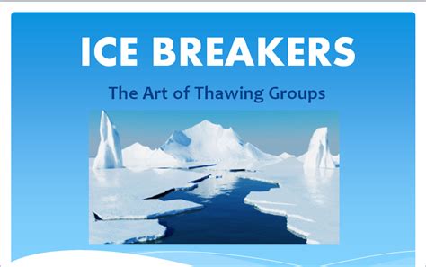 ice breakers communicationhealth