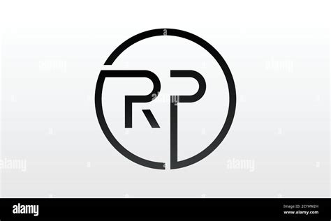initial rp letter logo  creative modern business typography vector