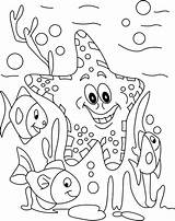 Sea Under Drawing Coloring Pages Ocean Animals Color Drawings Getdrawings Animal sketch template