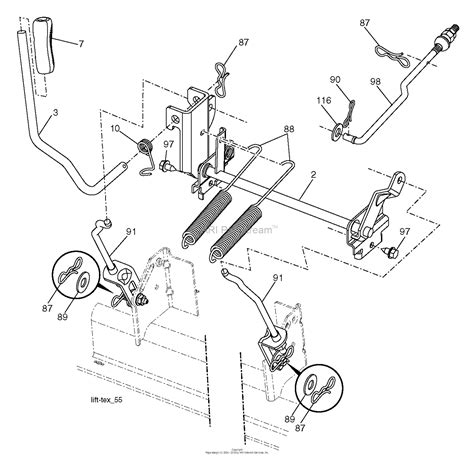 Husqvarna Yta24v48 96045005200 2015 07 Parts Diagram For Mower Lift