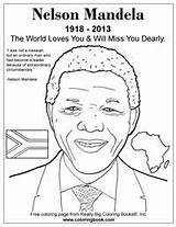 Coloring Pages Nelson Mandela History Kids Books Book Congress Month Learning Sheets Activities Diverse Color Lessons sketch template