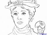 Poppins Mary Coloring Pages Disney Printable Colour Colouring Choose Board Sheets sketch template