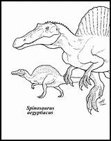 Spinosaurus Colorear Espinossauro Dinosaur Aegyptiacus Raskrasil sketch template