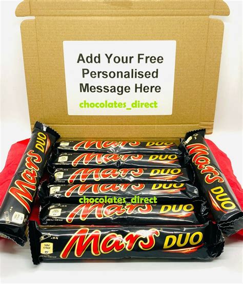 mars duo  chocolate bars personalised gift hamper etsy uk