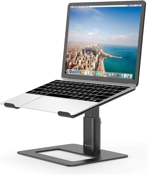 amazoncom boyata laptop stand ergonomic aluminum height adjustable computer stand laptop