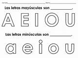 Vocales Vowels Espanol Vocal Minusculas Tes Fichas Minúsculas Lenguaje sketch template