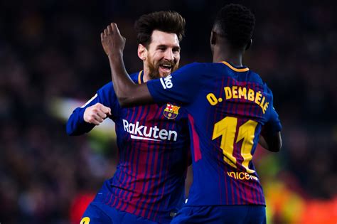 ousmane dembele opens   playing  lionel messi  positive barcelona injuries