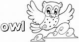 Coloring Pages Owl Preschool sketch template
