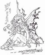 Coloring Fairy Pages Autumn Pallat Deviantart Drawings Fairies Adults Adult Dragon Tattoo Fall Drawing Wizard Printable Books Coloriage Von Book sketch template