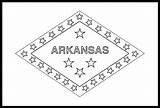 Flag Arkansas Coloring State Gif Drawing Colors sketch template