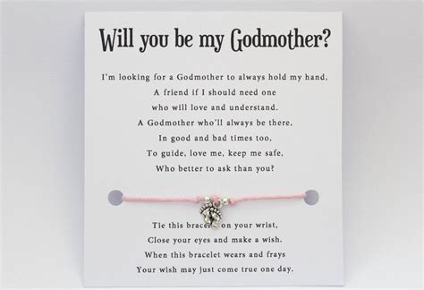 godmother godfather godparents card