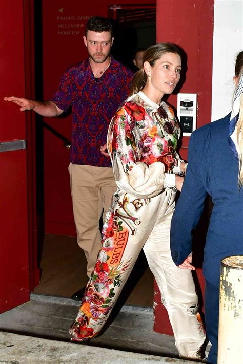 Justin Timberlake And Jessica Biel Enjoy Date Night In Colorful Outfits