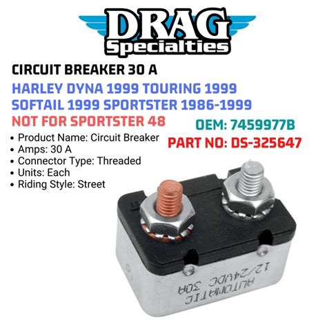 jack  motor drag specialties circuit breaker   harley dyna  touring  softail