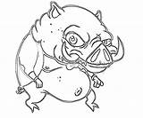 Pig Porky sketch template