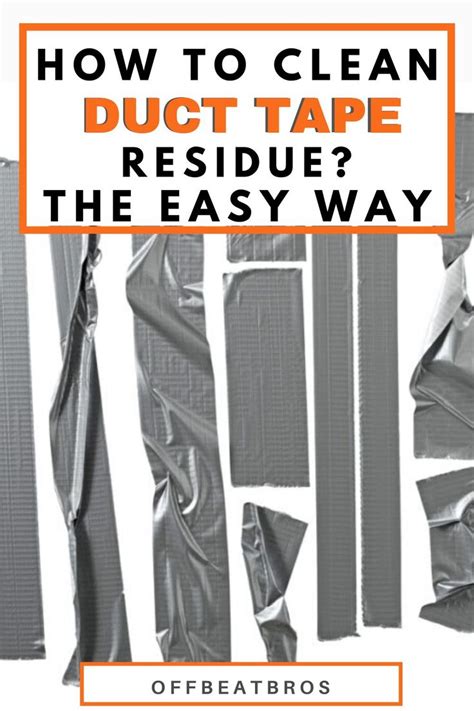 remove duct tape residue  easy cleaning hacks