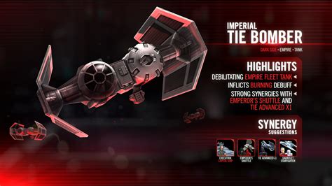 developer insights imperial tie bomber star wars galaxy  heroes forums