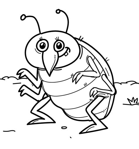 cute insects coloring pages