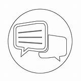 Dialogue Icon Chat Vector People Talking Illustration Vecteezy sketch template