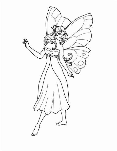 fairy coloring pages kidsuki