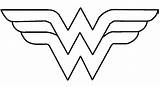 Wonder Woman Logo Coloring Draw Pages Printable Popular Super sketch template