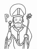 Patrick St Coloring Catholic Saint Saints Pages Visit sketch template