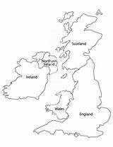 Map Kingdom United England Outline Ireland Drawing Coloring Britain Great Pages British Printable Isles Blank Maps Countries Draw Getdrawings Kids sketch template