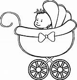 Stroller Drawing Baby Easy Coloring Boy Paintingvalley sketch template