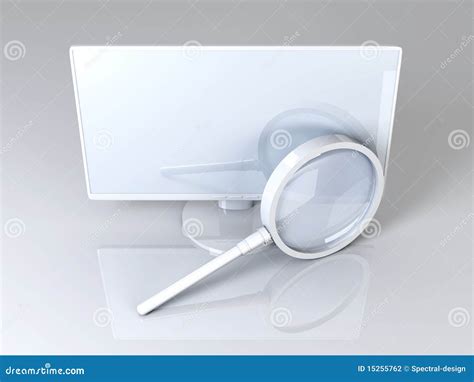desktop search stock illustration illustration  lens