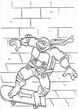 Coloring Pages Ninja Skateboard Turtles Teenage Mutant Turtle Printable Michelangelo Shows Print Choose Board Supercoloring sketch template