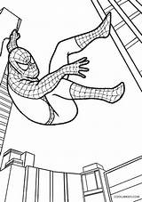 Spiderman Coloring Pages Kids Upside Down Printable Suit Hanging Drawing Getdrawings Simple Cool2bkids Getcolorings Choose Board sketch template