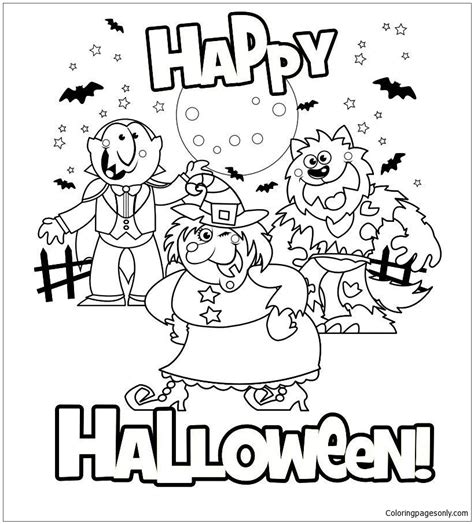 happy halloween  coloring pages halloween coloring pages coloring