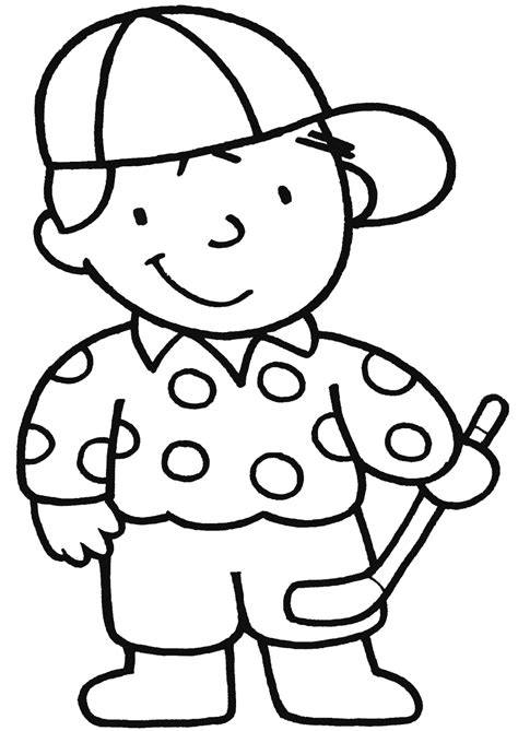 boy coloring pages printable