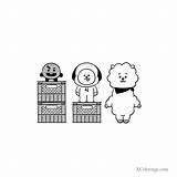 Bt21 Shooky Chimmy Colorir Cooky Desenhos ぬりえ 塗り絵 색칠 Xcolorings Tallest 공부 시트 컬러링 Lápis Fofo Cuadernos Bibi Jh Twt sketch template