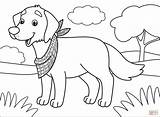 Labrador Supercoloring sketch template