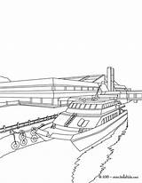 Boat Pier Coloring Hellokids Pages Color Print Online sketch template