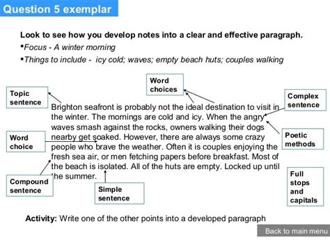 aqa english language paper  question  examples aqa gcse english