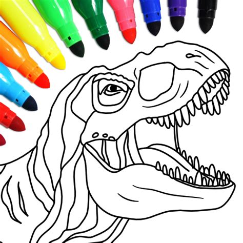 dino coloring game android apk   apkturbo