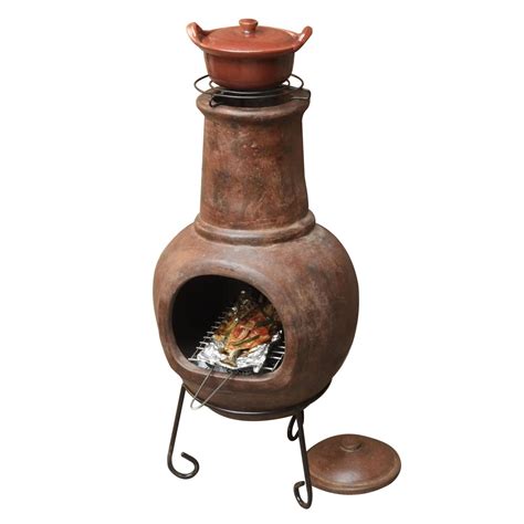 meteor mexican stone chiminea large red mitre