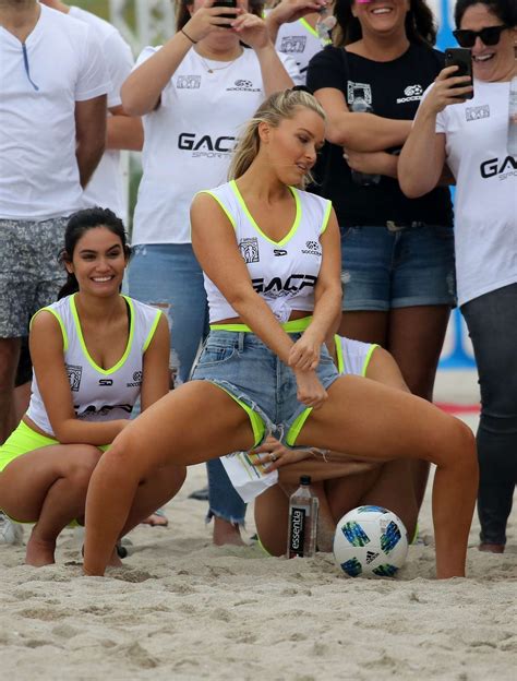 camille kostek sports illustrated swimsuit celebrity beach soccer match 07 gotceleb
