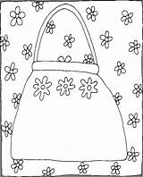 Purse Coloring Pages Red Getdrawings sketch template
