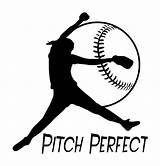 Softball Drawing Player Pitching Decal Pitcher Pitch Perfect Girls Getdrawings Stuff Choose Board sketch template