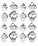 Coloring Pages Cupcakes Adult Printable Oldstyle Cakes Cupcake Cup Adults Coloriage Appetizing Adulte Dessin Imprimer Colorier Sheets Vintage Coloriez Gratuit sketch template